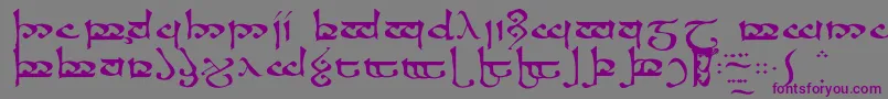 Moroma Font – Purple Fonts on Gray Background