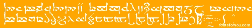 フォントMoroma – オレンジの背景に白い文字