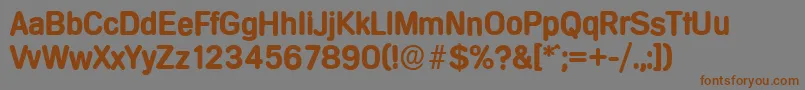 MercedesserialBold Font – Brown Fonts on Gray Background