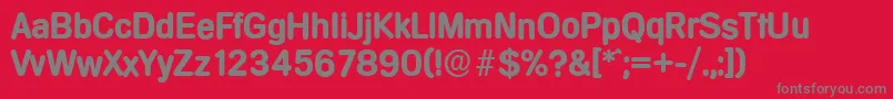 MercedesserialBold Font – Gray Fonts on Red Background