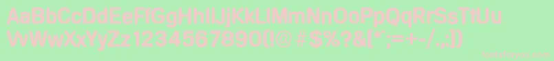 MercedesserialBold Font – Pink Fonts on Green Background