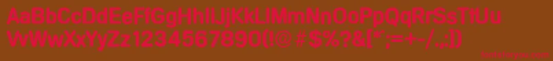 MercedesserialBold Font – Red Fonts on Brown Background