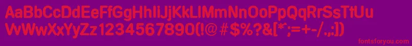 MercedesserialBold Font – Red Fonts on Purple Background