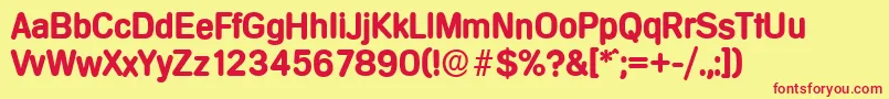 More about MercedesserialBold Font MercedesserialBold Font – Red Fonts on Yellow Background