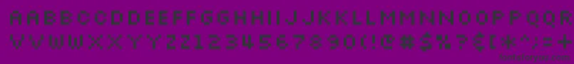 Silkscreen Font – Black Fonts on Purple Background