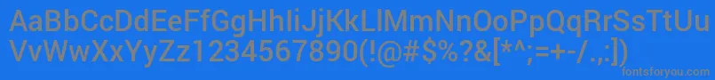 More about RobotoMedium Font RobotoMedium Font – Gray Fonts on Blue Background