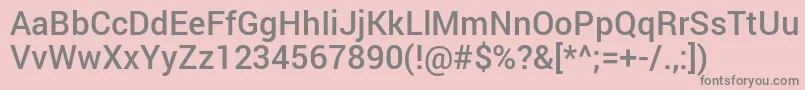 More about RobotoMedium Font RobotoMedium Font – Gray Fonts on Pink Background