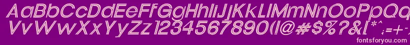 fuente UptightItalic – Fuentes Rosadas Sobre Fondo Morado