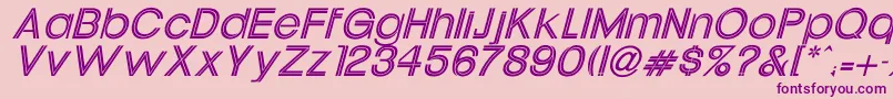 UptightItalic Font – Purple Fonts on Pink Background