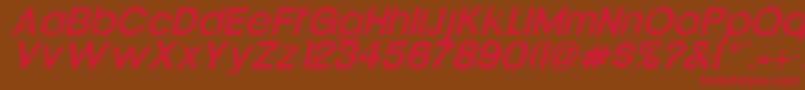 UptightItalic Font – Red Fonts on Brown Background