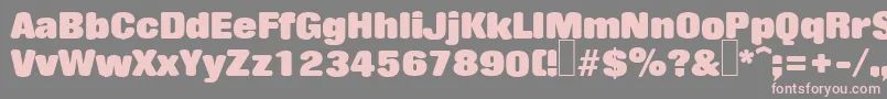 R790DecoRegular Font – Pink Fonts on Gray Background