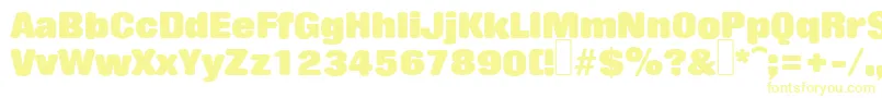 R790DecoRegular Font – Yellow Fonts on White Background