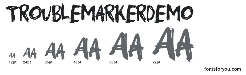 Troublemarkerdemo Font Sizes