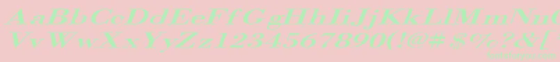 OrgrexI Font – Green Fonts on Pink Background