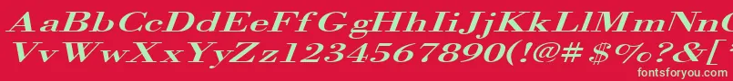 OrgrexI Font – Green Fonts on Red Background