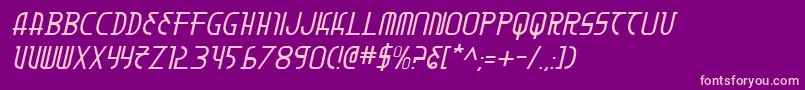 MoonDartItalic Font – Pink Fonts on Purple Background