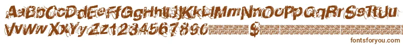 Urbanposter Font – Brown Fonts on White Background