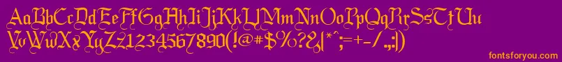 Labrit Font – Orange Fonts on Purple Background