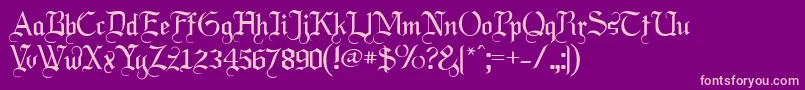 Labrit Font – Pink Fonts on Purple Background