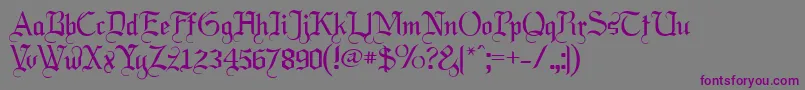 Labrit Font – Purple Fonts on Gray Background