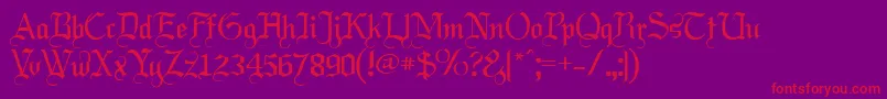 Labrit Font – Red Fonts on Purple Background