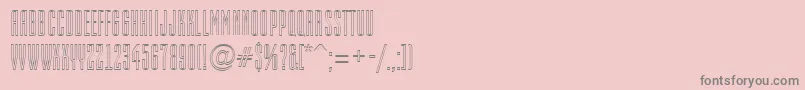 Шрифт AEmpirialotl – серые шрифты на розовом фоне