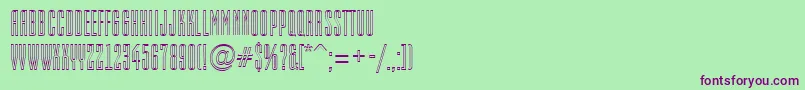 AEmpirialotl Font – Purple Fonts on Green Background