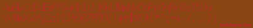 DuxburyBeach Font – Red Fonts on Brown Background