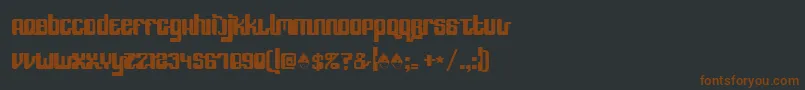 Шрифт Speedfreek – коричневые шрифты на чёрном фоне