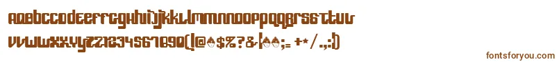 Шрифт Speedfreek – коричневые шрифты на белом фоне