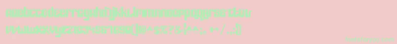 Speedfreek Font – Green Fonts on Pink Background