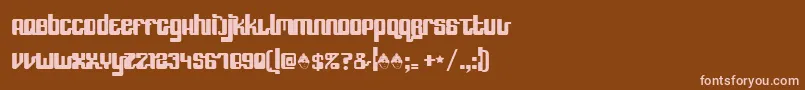Speedfreek Font – Pink Fonts on Brown Background