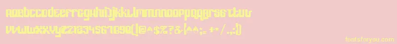 Speedfreek Font – Yellow Fonts on Pink Background