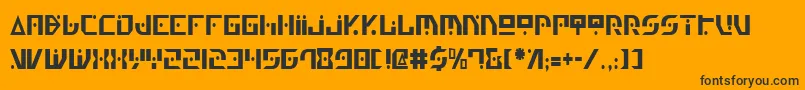 Genv2c Font – Black Fonts on Orange Background