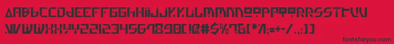 Genv2c Font – Black Fonts on Red Background