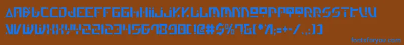 Genv2c Font – Blue Fonts on Brown Background