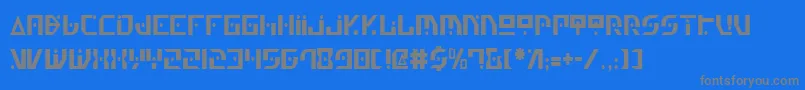 Genv2c Font – Gray Fonts on Blue Background
