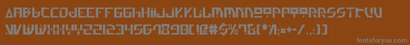Genv2c Font – Gray Fonts on Brown Background