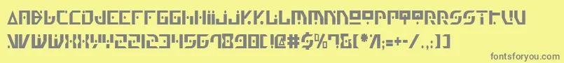 Genv2c Font – Gray Fonts on Yellow Background