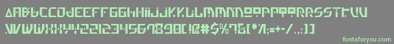 Genv2c Font – Green Fonts on Gray Background