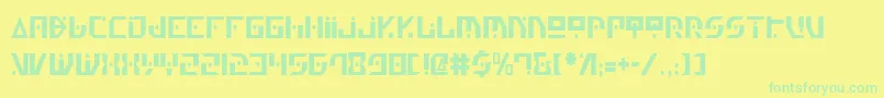 Genv2c Font – Green Fonts on Yellow Background