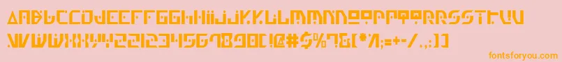 Genv2c Font – Orange Fonts on Pink Background