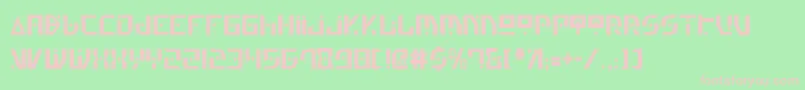 Genv2c-Schriftart – Rosa Schriften auf grünem Hintergrund