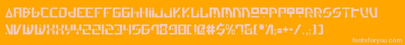 Genv2c Font – Pink Fonts on Orange Background