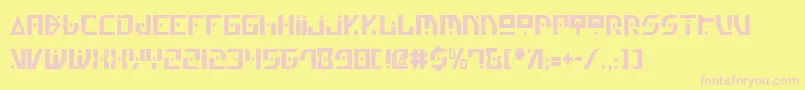 Genv2c Font – Pink Fonts on Yellow Background