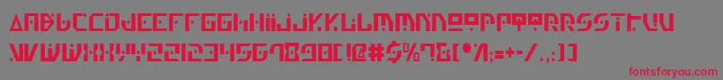 Genv2c Font – Red Fonts on Gray Background
