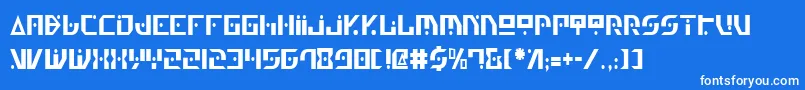 Genv2c Font – White Fonts on Blue Background