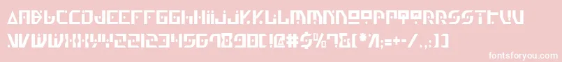 Genv2c Font – White Fonts on Pink Background