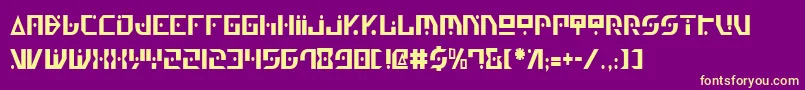 Genv2c Font – Yellow Fonts on Purple Background