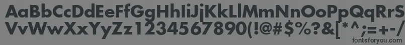 Agfutcb Font – Black Fonts on Gray Background